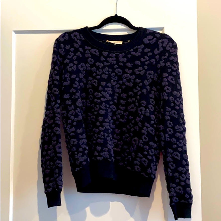 Rebecca Taylor Leopard Print Sweater (Xs)